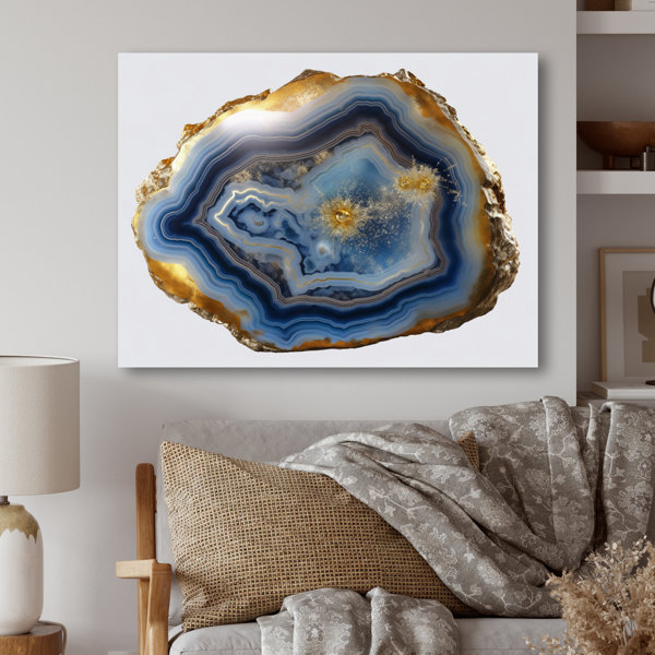 Ivy Bronx Geode Gems II On Metal Print Wayfair